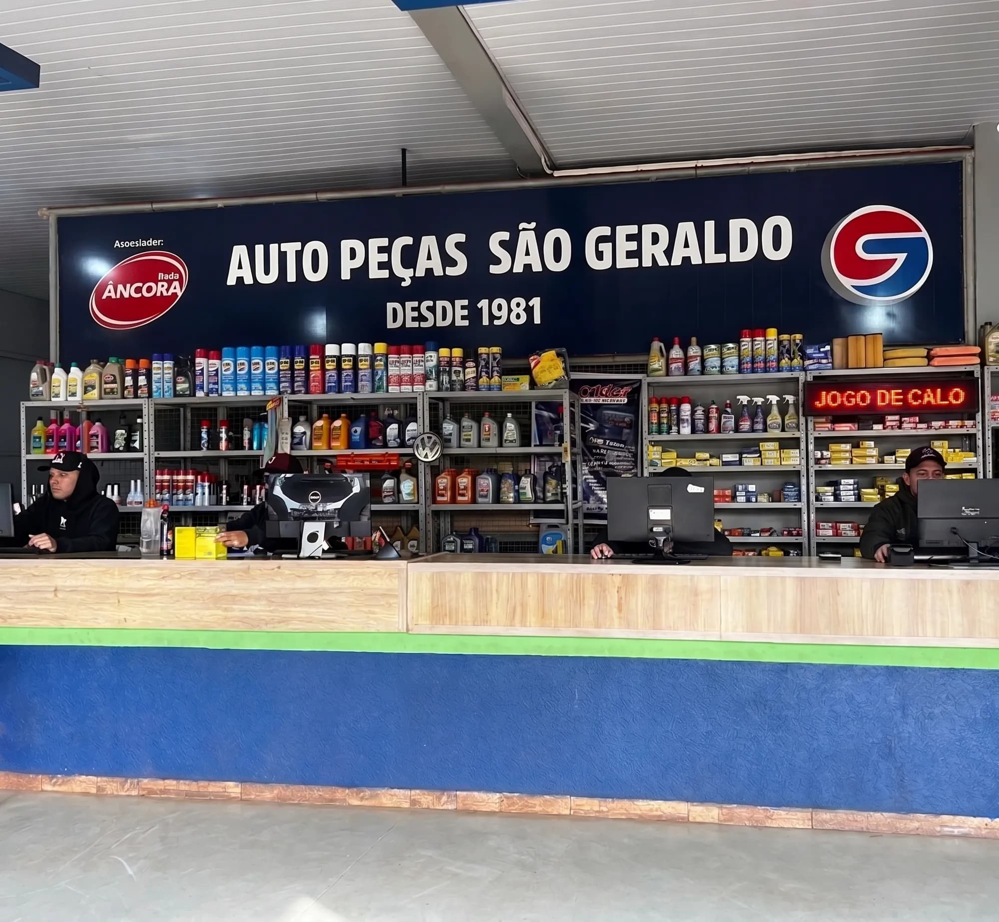 Balcão de autopeças da São Geraldo